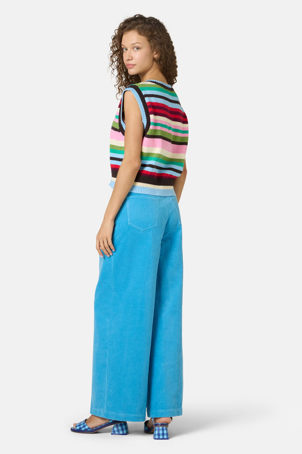 Gorman - Rainbow Knit Vest - stripe