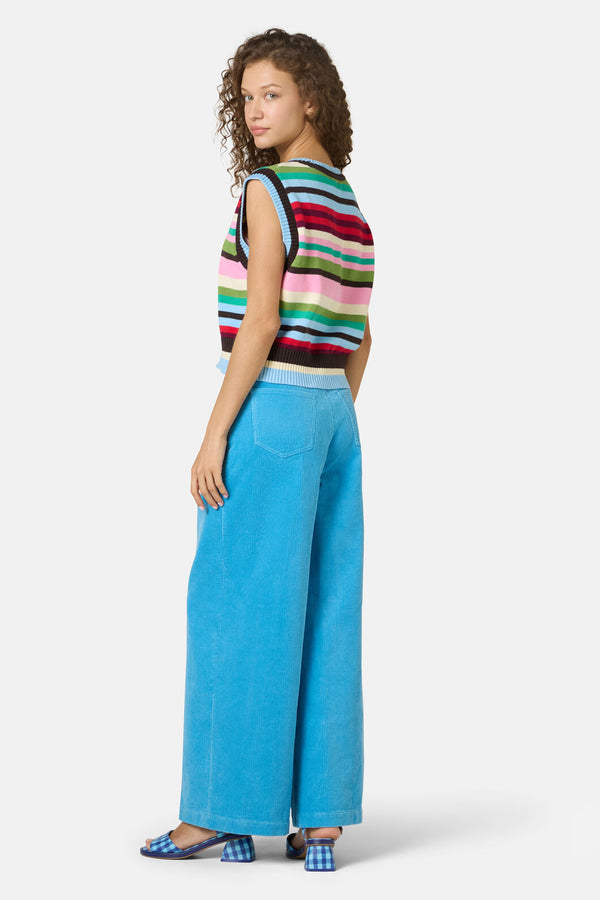Gorman - Rainbow Knit Vest - stripe