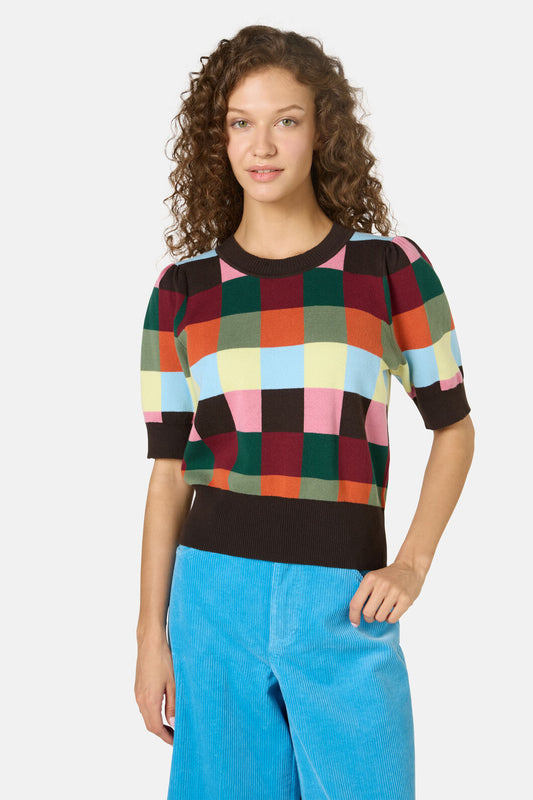 Gorman - Camp Check Cotton Knit Top - check