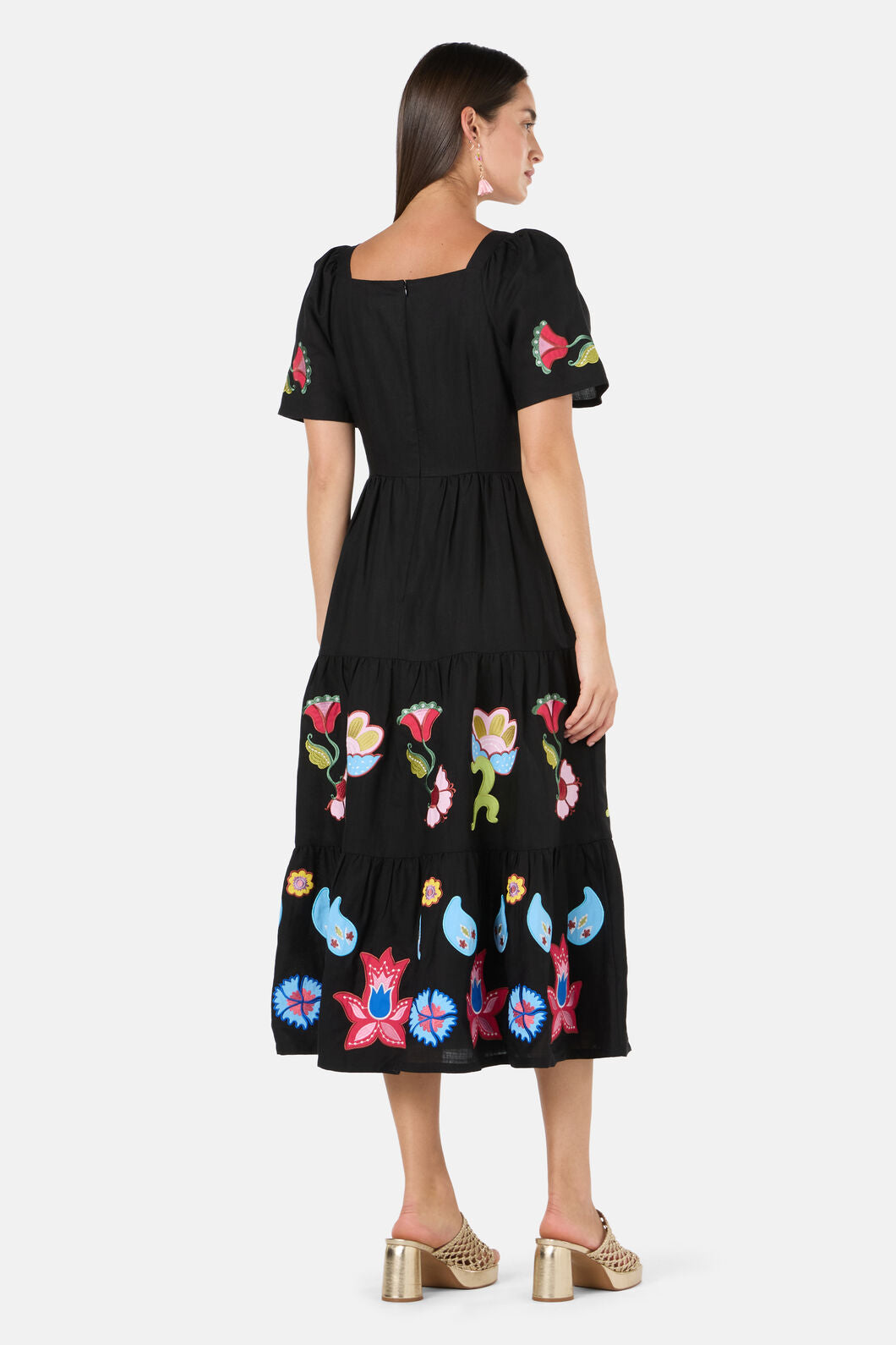 Gorman - Paisley Parade Tiered Dress - black
