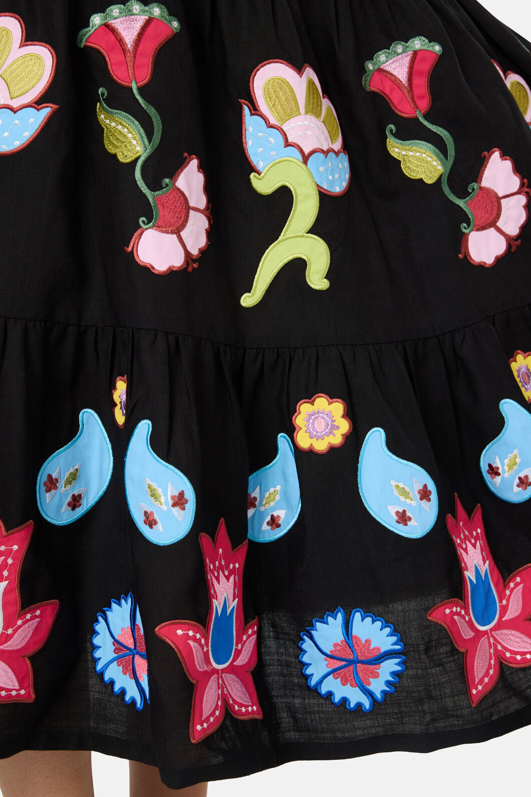 Gorman - Paisley Parade Tiered Dress - black