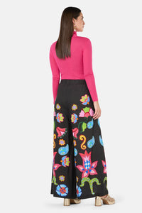 Gorman - Paisley Parade Print Pant - black