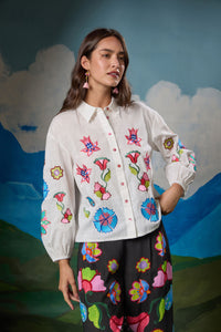 Gorman - Paisley Parade Blouse - white