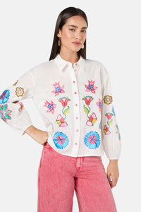 Gorman - Paisley Parade Blouse - white