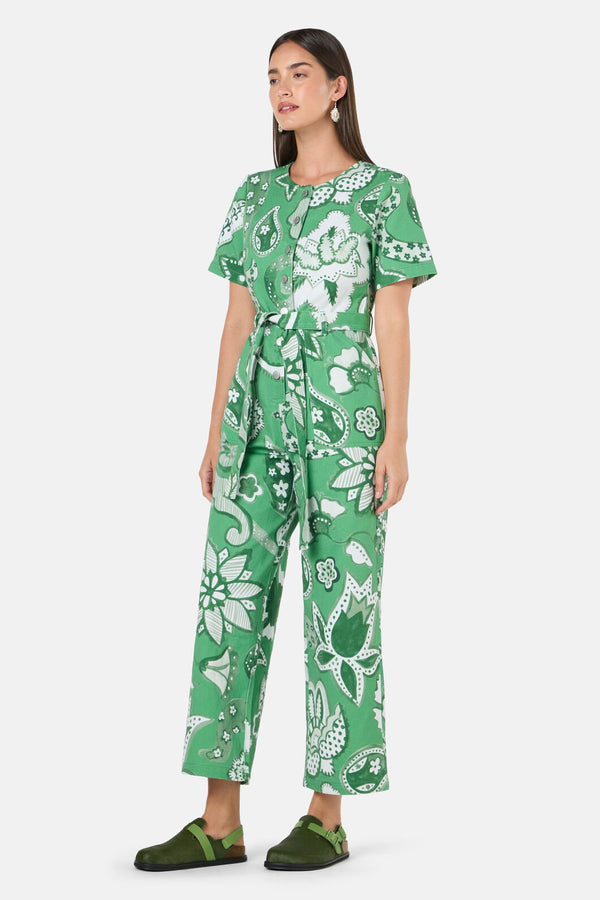 Gorman - Paisley Parade Boiler Suit - green