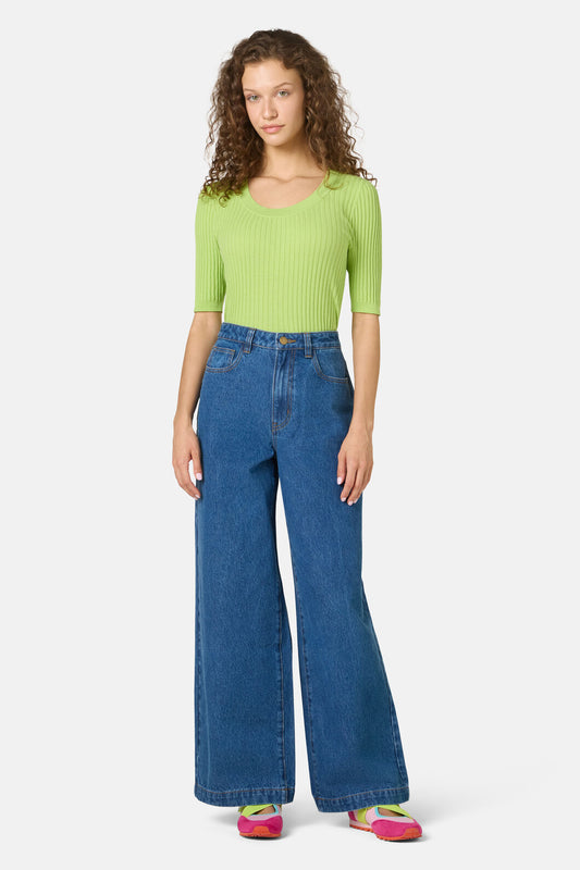 Gorman - Ava Organic Cotton Jean - mid-blue