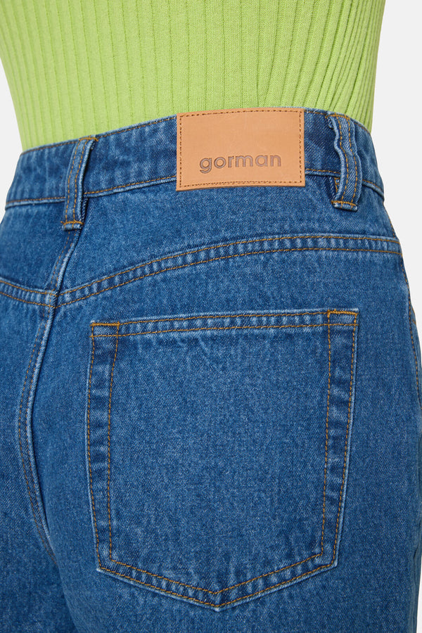 Gorman - Ava Organic Cotton Jean - mid-blue