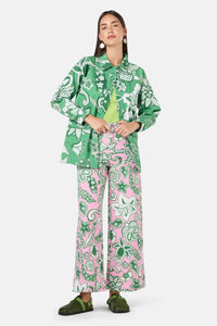 Gorman - Paisley Parade Denim Shacket - green