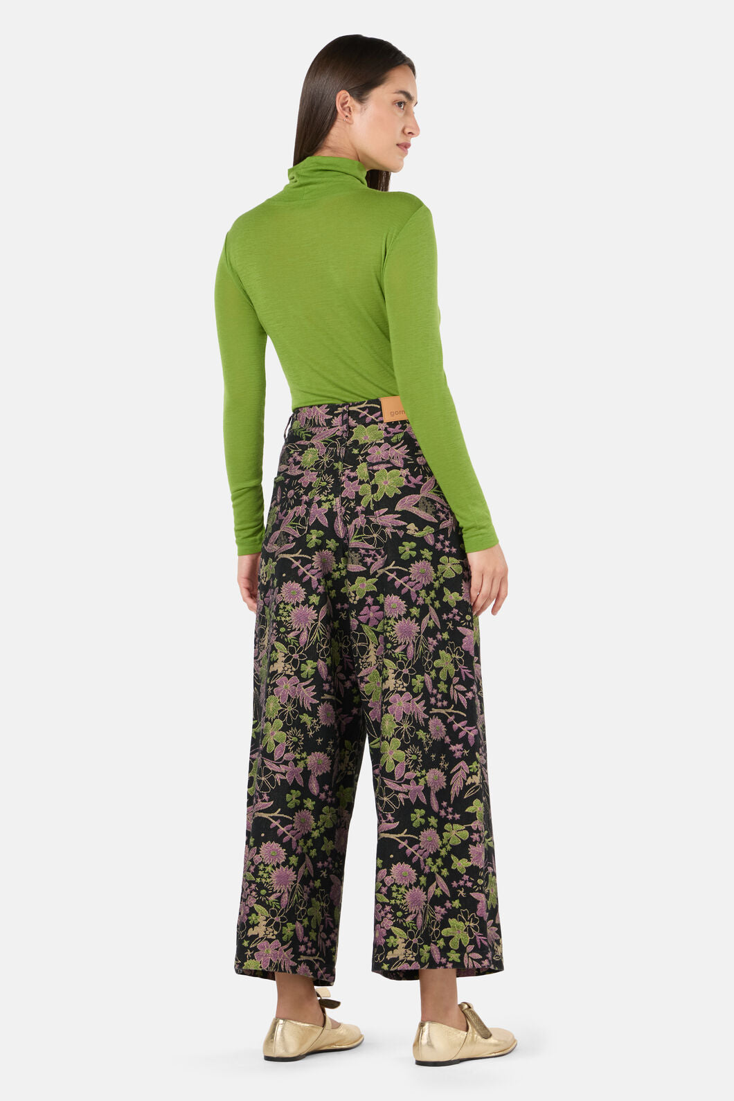 Gorman - Floral Flight Denim Skort - black