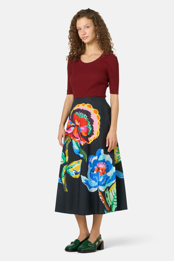 Gorman - Allegra Scooped Neck Knit Top - plum