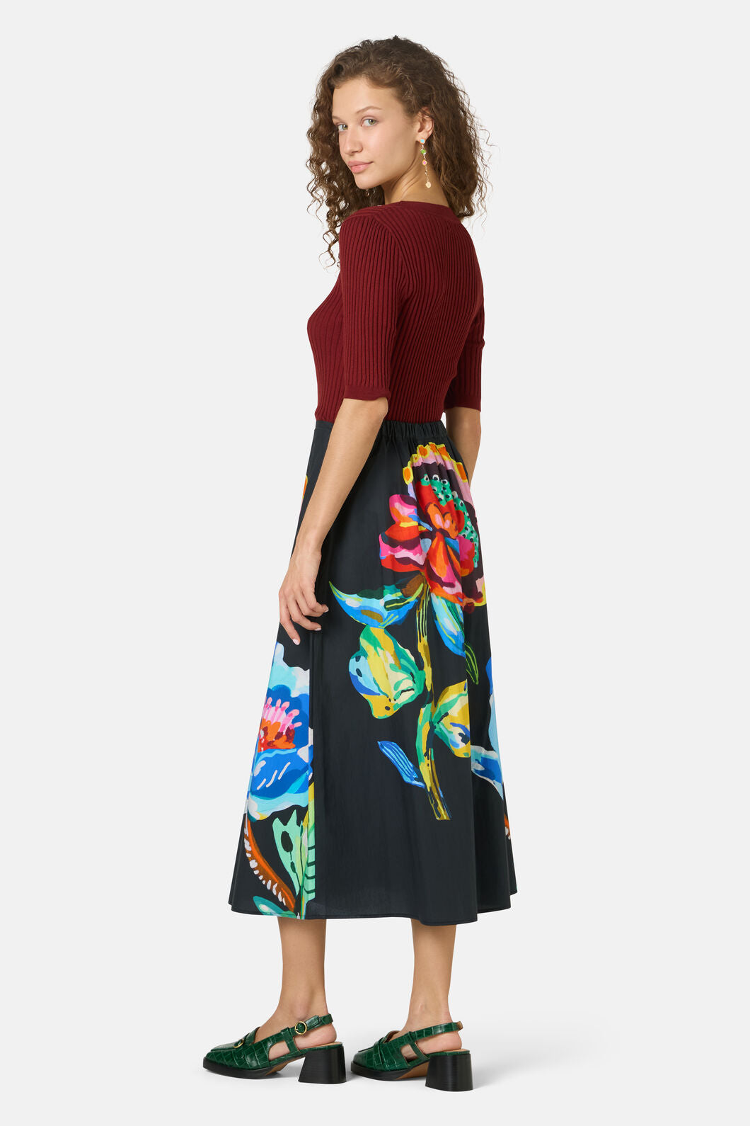 Gorman - Allegra Scooped Neck Knit Top - plum