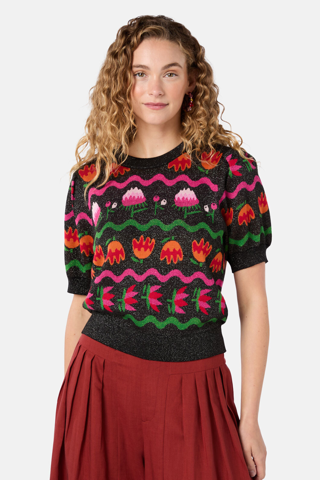 Gorman - Pretty Protea Knit Top - multi