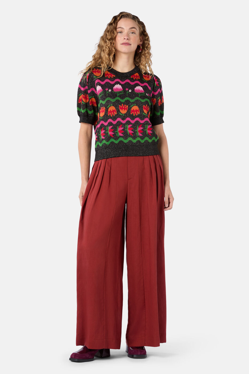 Gorman - Pretty Protea Knit Top - multi
