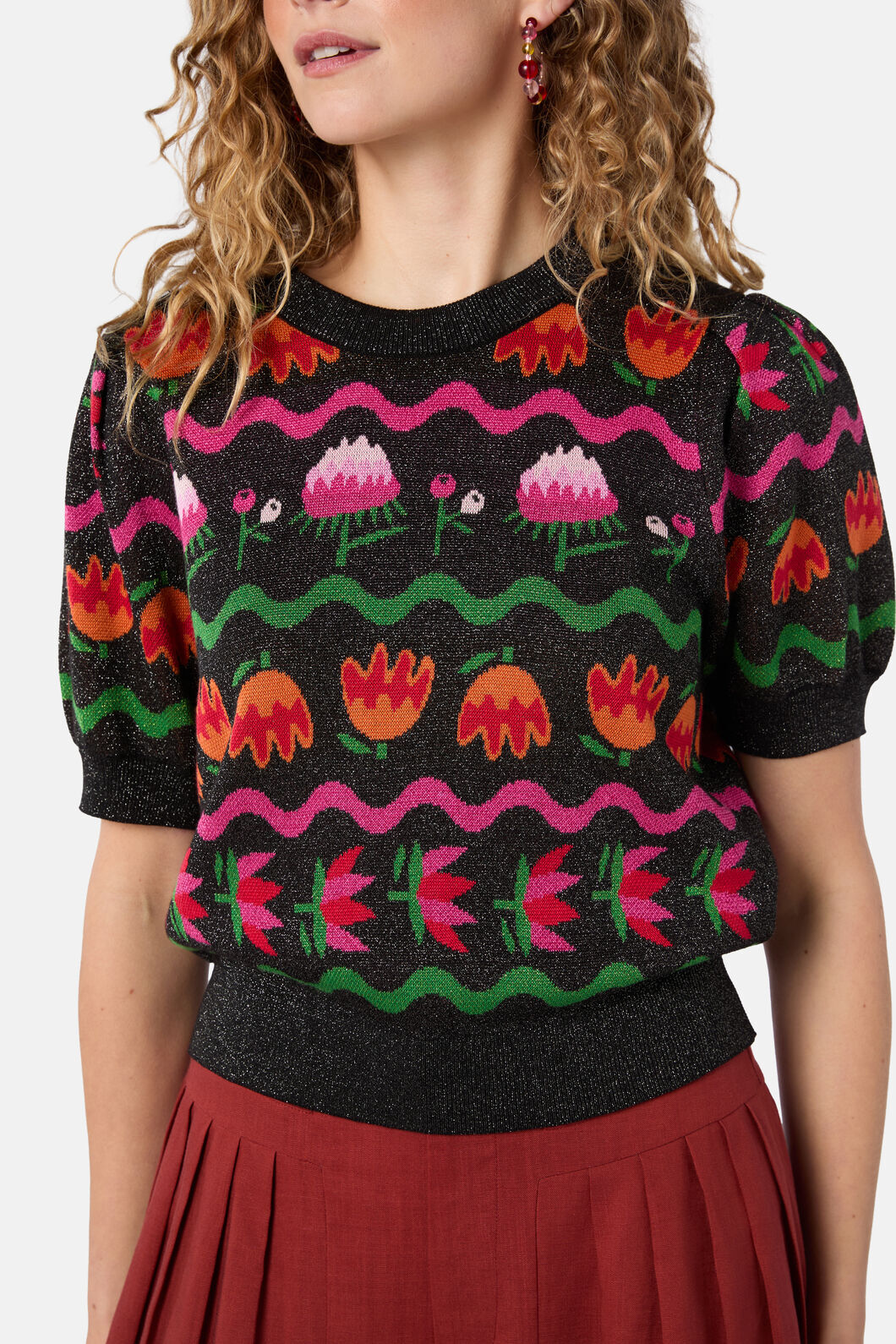 Gorman - Pretty Protea Knit Top - multi