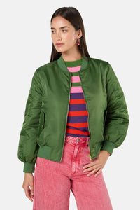 Gorman - Expressionist Reversible Bomber - olive