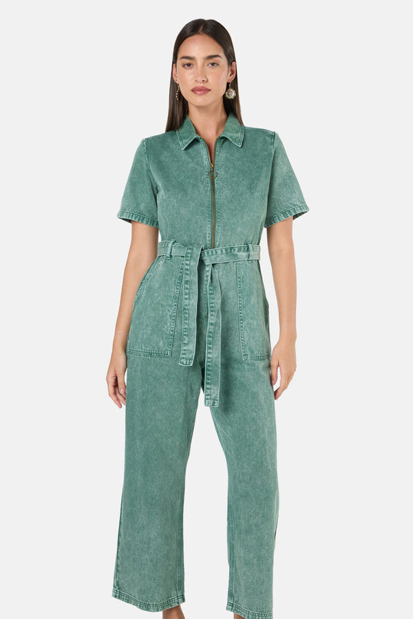 Gorman - Marylou Denim Pantsuit - green