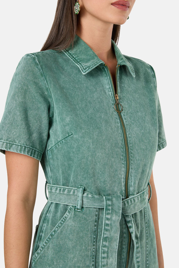 Gorman - Marylou Denim Pantsuit - green