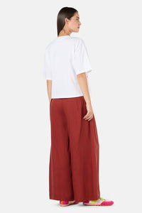 Gorman - Abstract Flower Embroidered Relaxed Tee - print