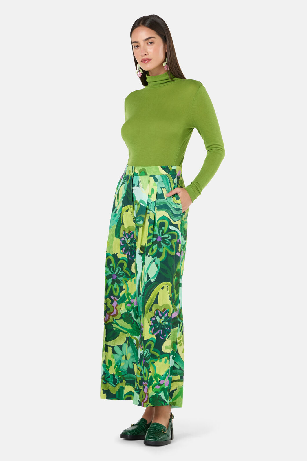 Gorman - Abstract Flower Linen Pant - print