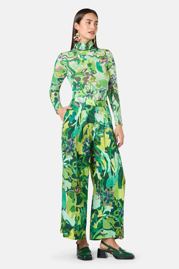 Gorman - Abstract Flower Linen Pant - print