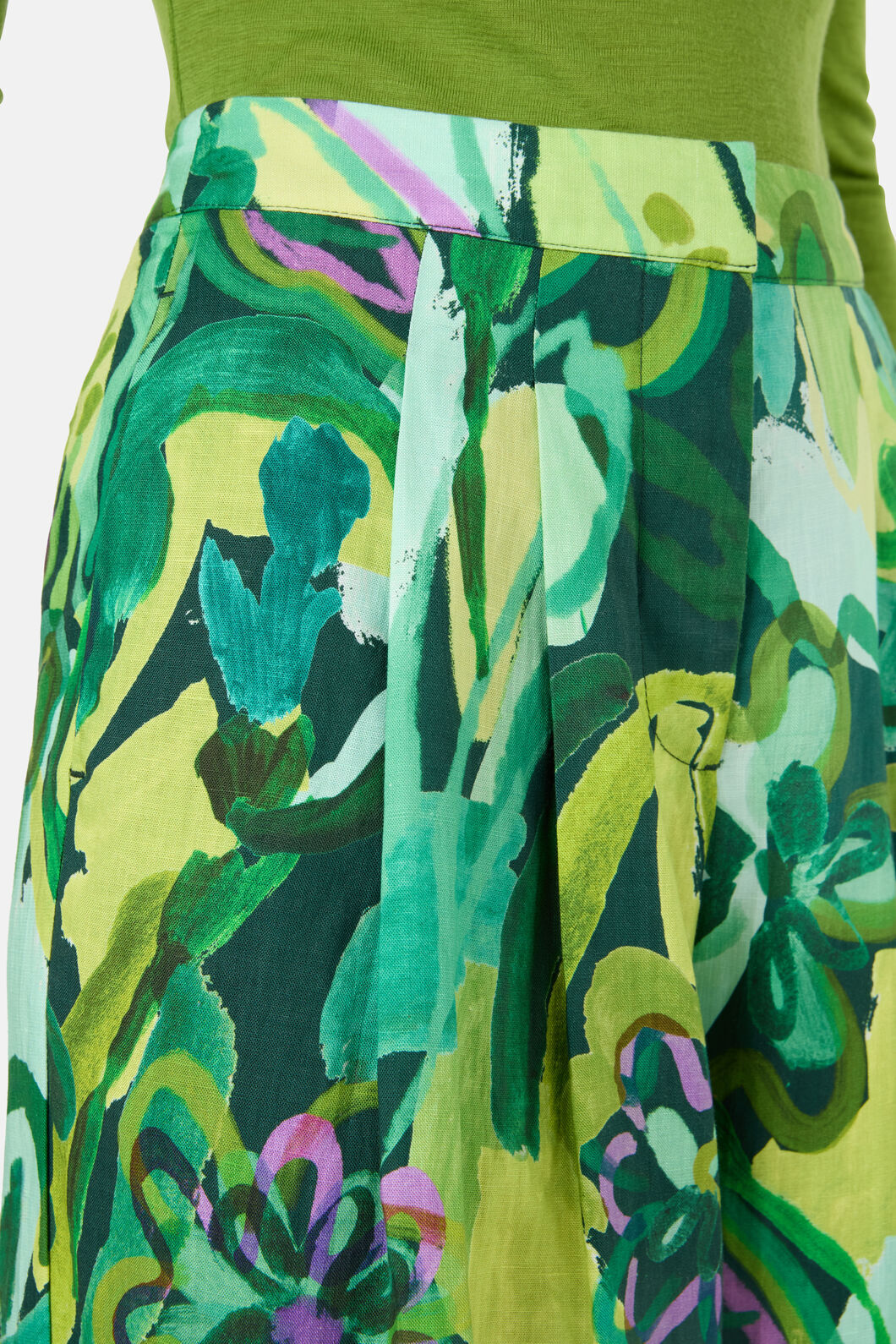 Gorman - Abstract Flower Linen Pant - print
