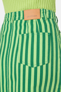 Gorman - Linea Stripe Denim Skirt - stripe