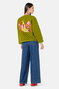Gorman - Blooming Bird Print Jacket - green