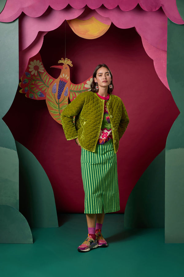 Gorman - Blooming Bird Print Jacket - green