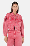 Gorman - Fadeaway Acid Wash Denim Jacket - pink
