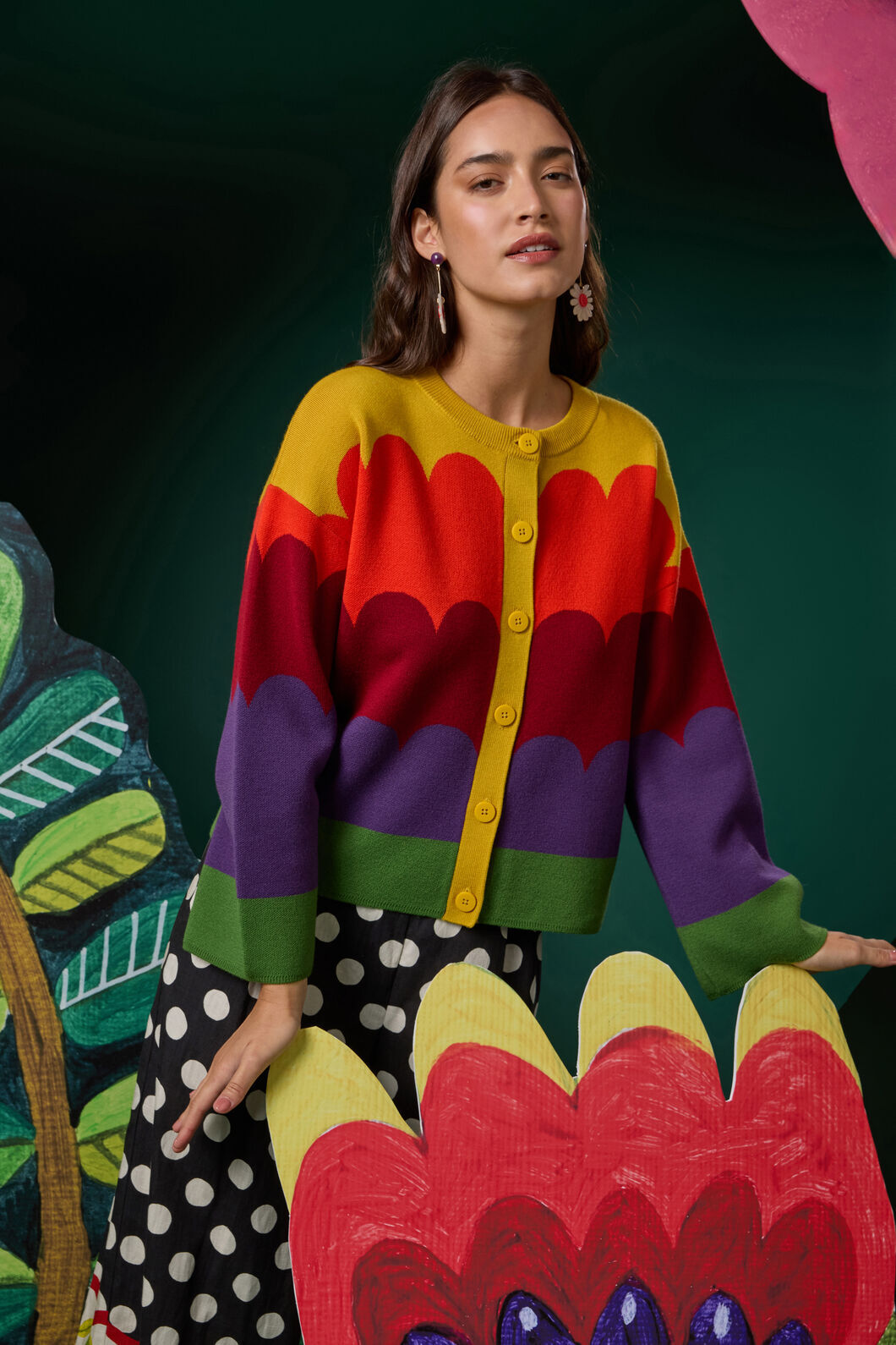 Gorman - Blooming Bird Cardigan - multi