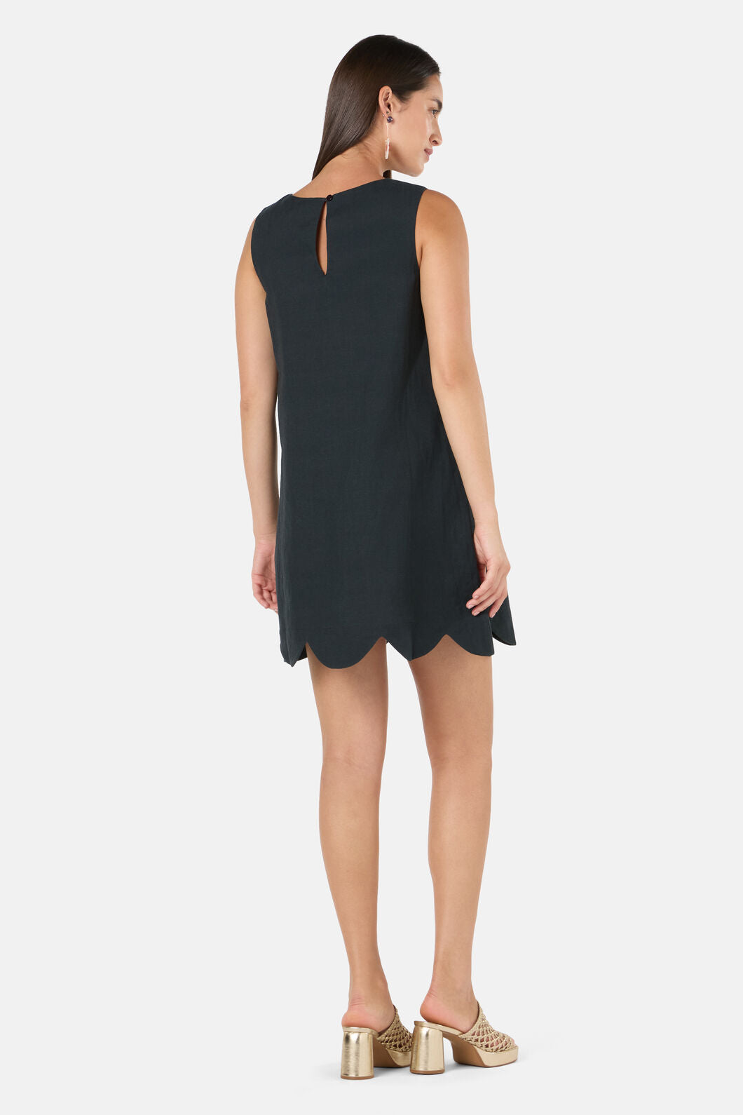 Gorman - Blooming Bird Embroidered Shift Dress - black