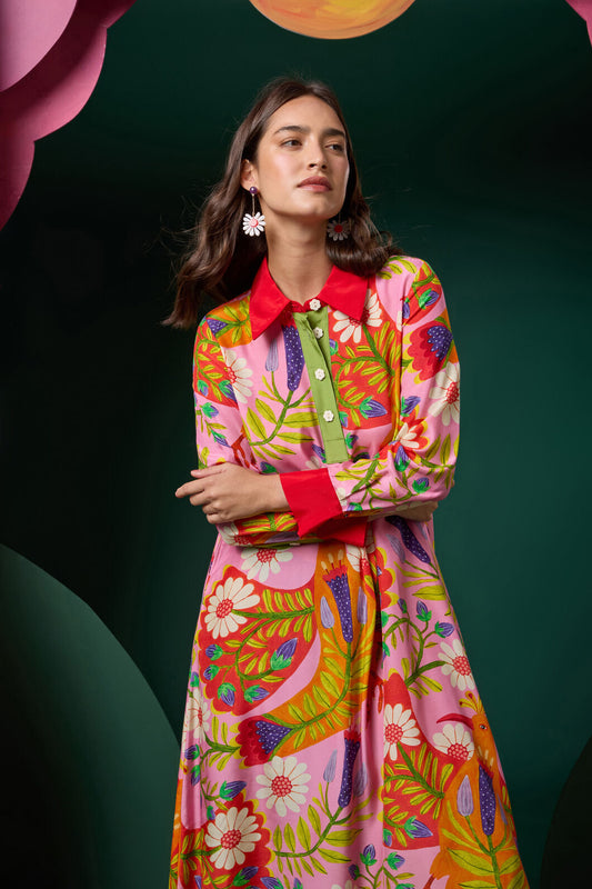 Gorman - Blooming Bird Print Dress - print