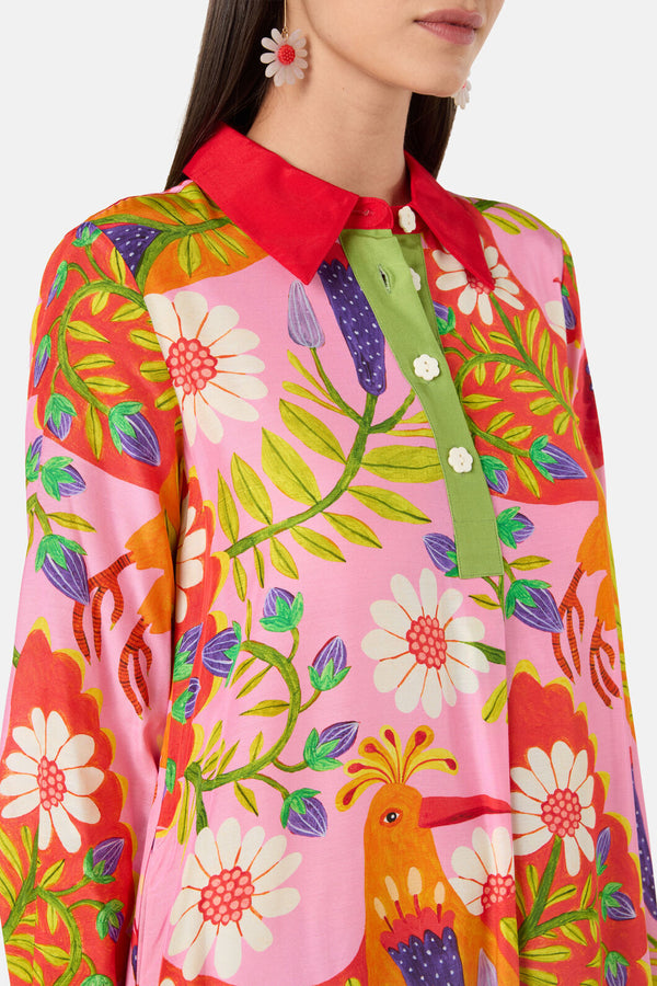 Gorman - Blooming Bird Print Dress - print