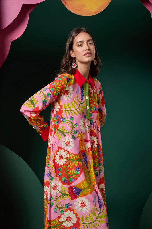 Gorman - Blooming Bird Print Dress - print