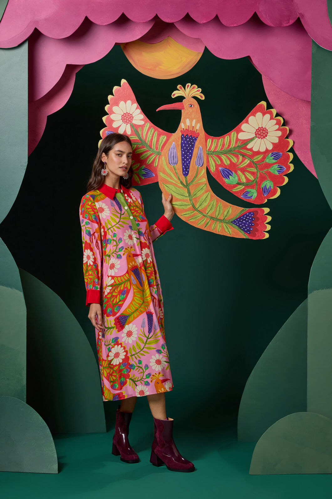 Gorman - Blooming Bird Print Dress - print