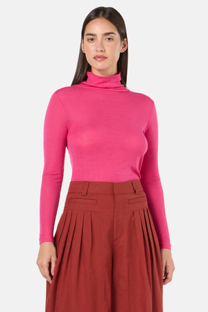 Gorman - Merino Polo Top - pink