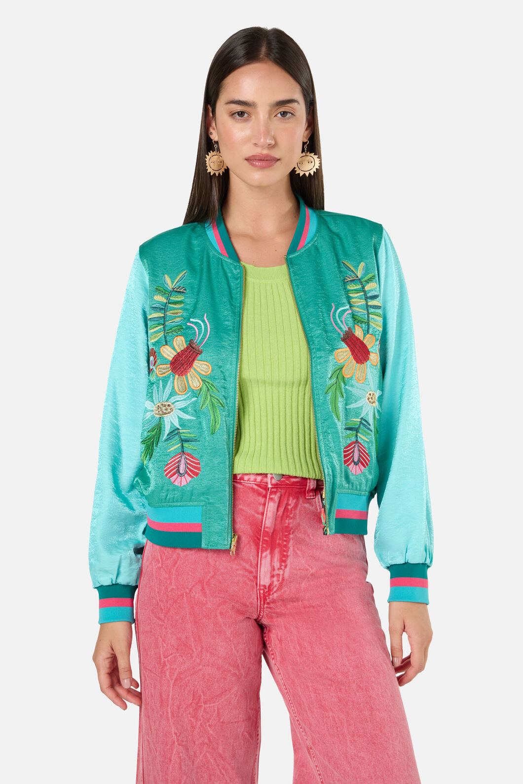 Gorman - Whimsical Embroidered Bomber - multi