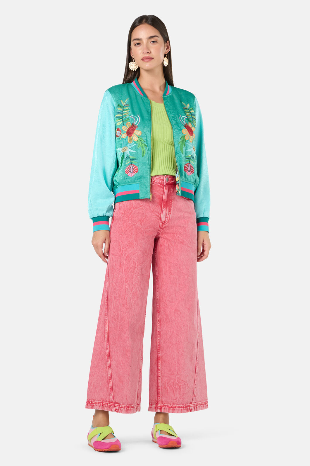 Gorman - Whimsical Embroidered Bomber - multi