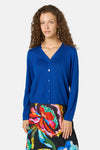 Gorman - V-Neck Cardigan - blue