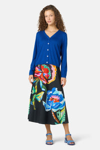 Gorman - V-Neck Cardigan - blue