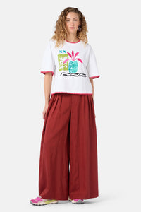 Gorman - Morocco Embroidered Relaxed Tee - white