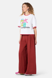 Gorman - Morocco Embroidered Relaxed Tee - white