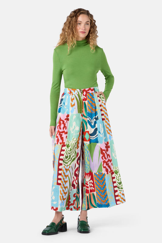 Gorman - Zellige Patch Skort - print