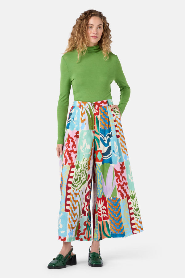 Gorman - Zellige Patch Skort - print