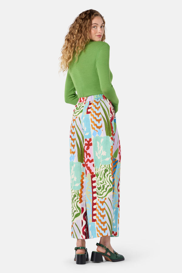 Gorman - Zellige Patch Skort - print