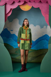 Gorman - 70’s Patch Suede Skirt - multi
