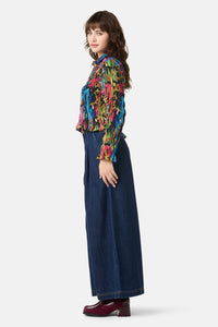 Gorman - Night Garden Shirred Top - print