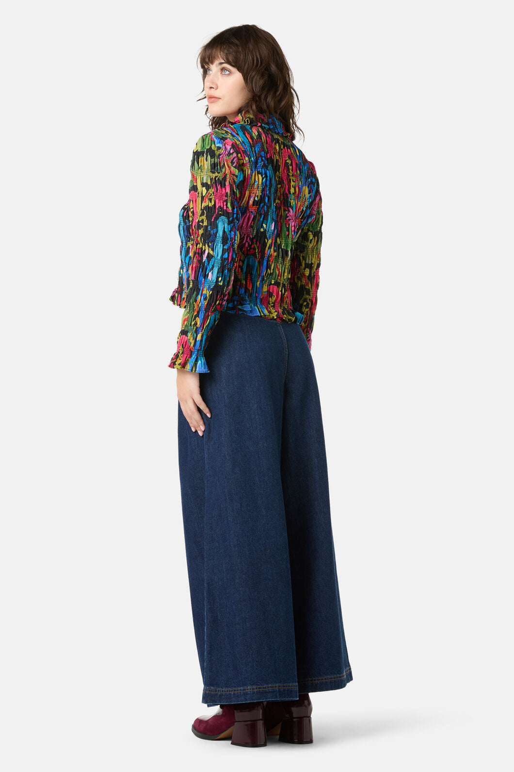 Gorman - Night Garden Shirred Top - print