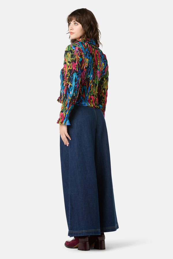 Gorman - Night Garden Shirred Top - print