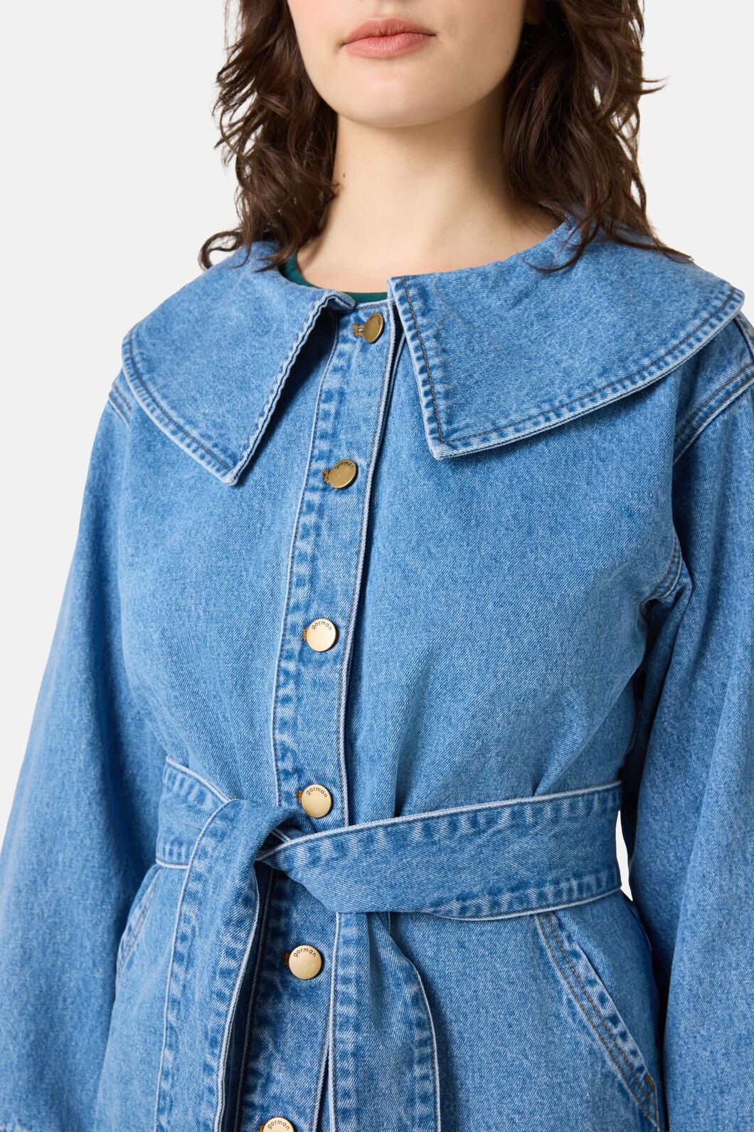 Gorman - Henry Collar Denim Jacket - denim